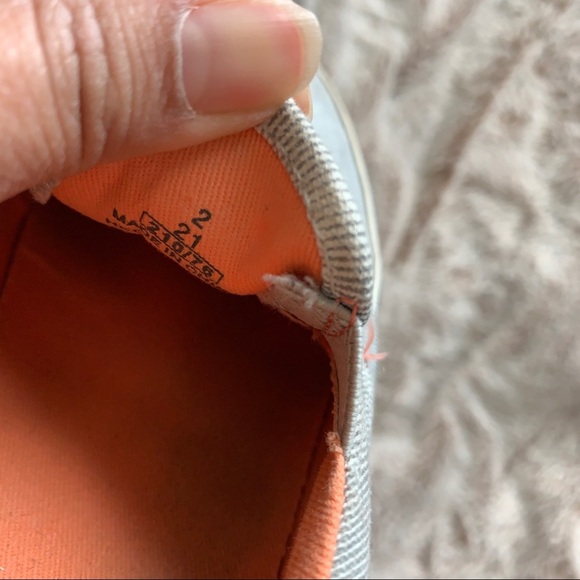 Canvas Slip-on Sneakers for Boys in Size 2 in Color Gray and white - Picture 7 of 7